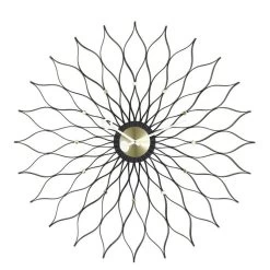 Sunflower Clock Messing