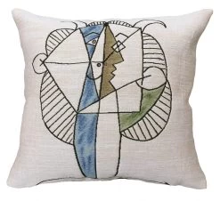 Kissen Tête De Faune Chevelu