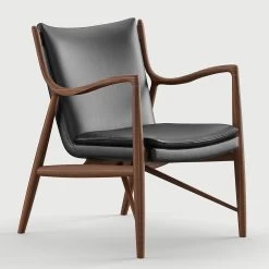 45 Easy Chair -Möbel & Dekoration 1921 stol 45 walnut black v010000 1280x1280