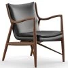45 Easy Chair -Möbel & Dekoration 45 Chair Black Leather Walnut 1280x1280