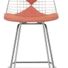 Wire Stool DKR-2 Bikini -Möbel & Dekoration 7807465 Wire Chair Stool Medium 67 poppy red ivory 01 chrome centre v fullbleed 1440x 1280x1280