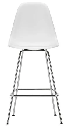 Eames Plastic Stool -Möbel & Dekoration 8619388 Eames Plastic Side Chair Stool Medium 85 cotton white 01 chrome centre v fullbleed 1440x 1280x1280