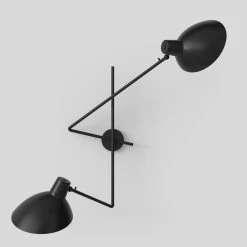 VV Cinquanta Twin Brass 16 VV Cinquanta Twin Brass -Möbel & Dekoration Astep VVCinquanta Twin Black Mount Black Reflectors 72dpi 1280x1280