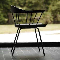 CB28 Spindle Chair 14 CB28 Spindle Chair -Möbel & Dekoration BassamFellows CB 28 Spindle Side Chair in Ebonized Ash and black powder coat steel credit JAI ODELL 1280x1280