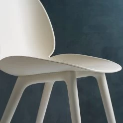 Beetle Plastic Chair -Möbel & Dekoration Beetle DiningChair Plastic Unupholstered AlabasterWhite AlabasterWhite Detail 1280x1280