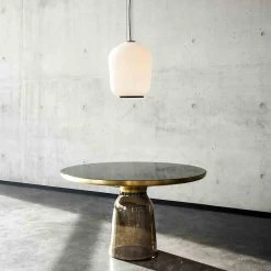 Plissée Pendelleuchte -Möbel & Dekoration ClassiCon bell high table plissee pendant lamp photo hassos 1280x1280