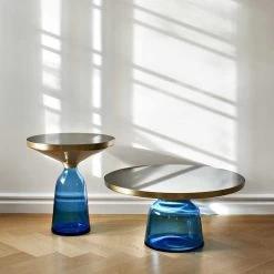 Bell Coffee Table -Möbel & Dekoration ClassiCon bell table brass sapphire blue photo elias hassos 1280x1280