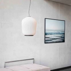 Plissée Pendelleuchte -Möbel & Dekoration ClassiCon day bed plissee pendant lamp photo breidt 1280x1280