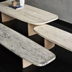 Matéria Long Table -Möbel & Dekoration ClassiCon materia coffee table materia long table materia side table close shot v2 photo hassos 1280x1280 1