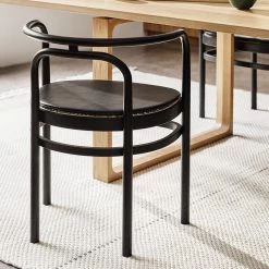 PK15 Stuhl -Möbel & Dekoration FH PK15 Coloured ash Black PK15CU Grace leather Black 1280x1280