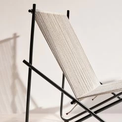 PK4 Sessel 21 PK4 Sessel -Möbel & Dekoration FH PK4 naturalhalyard black closeup low 1280x1280