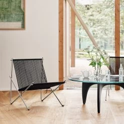 PK4 Sessel 17 PK4 Sessel -Möbel & Dekoration FH PK4 steel base black halyard PK60 closeup low 1280x1280