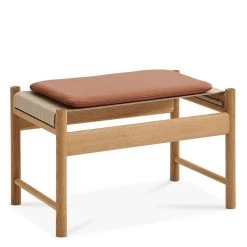 HB Stool (Leder) -Möbel & Dekoration HBStool OiledOak BrandyLeather frontside 1280x1280