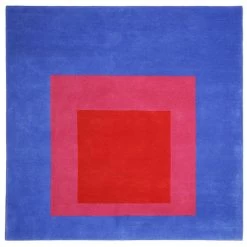 Homage To The Square Teppich Blue & Red