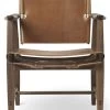 Huntsman Chair -Möbel & Dekoration Huntsman chair BM1106 walnut oil cognac saddleleather front 1280x1280