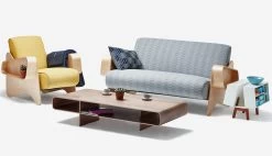 Isokon Sofa -Möbel & Dekoration IsokonPlus Breuer Sofa Armchair Loop Coffee DK2 dressed 1280x1280