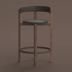 Principal Bar Chair -Möbel & Dekoration Karakter Principal Bar Chair Walnut Dunes Dark Brown Softpack 1280x1280