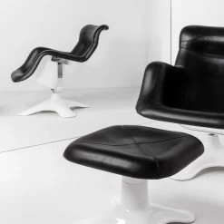 Karuselli Chair -Möbel & Dekoration Karuselli Lounge Chair Ottoman black leather 533942 1280x1280