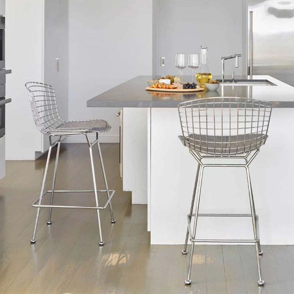 Bertoia Barstuhl Mit Sitzkissen 5 Bertoia Barstuhl Mit Sitzkissen - Image 3