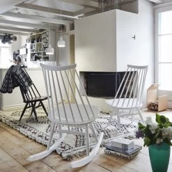 Mademoiselle Schaukelstuhl -Möbel & Dekoration Mademoiselle Rocking Chair white lacquer 1846920 1280x1280