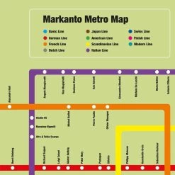Markanto Metro Map -Möbel & Dekoration Markanto Metro Map 1280x1280