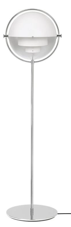 Multi-Lite Stehleuchte -Möbel & Dekoration Multi Lite FloorLamp White Chrome Front 1280x1280