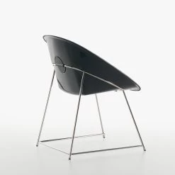 CUP Armlehnstuhl -Möbel & Dekoration Plank CUP black shell chromed frame 1280x1280