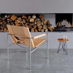 SZ02 Armlehnsessel -Möbel & Dekoration SZ 02 natural leather chrome 1280x1280