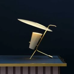 Tischleuchte G24 -Möbel & Dekoration Sammode Pierre Guariche MLG G24Chalk 1280x1280