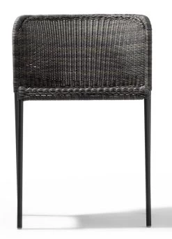 Santa Lucia Korbstuhl (Outdoor) -Möbel & Dekoration Santa Lucia neu Kunstfaser schwarz schwarz frontal 1280x1280