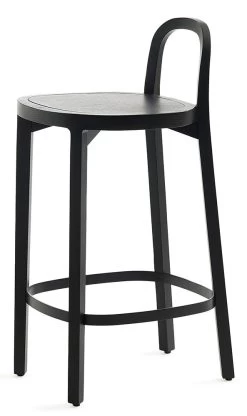 Siro Bar Stool -Möbel & Dekoration Siro bar stool 4479 black stained oak seating height 65 cm woodnotes 1280x1280