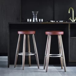 CH56 Bar Stool 9 CH56 Bar Stool -Möbel & Dekoration Wegner CH56 walnut oil sif92 leather 1280x1280