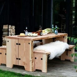 Forestry Table -Möbel & Dekoration Weltevree Forestrybench RAW Gallery 1 medium 1280x1280