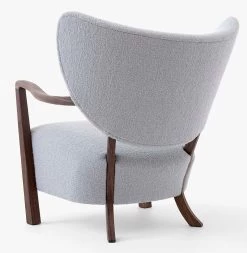 Wulff Sessel (Stoff) -Möbel & Dekoration Wulff ATD2 Oiled Walnut w Karandash 005 Acier Back view 1280x1280