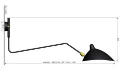 Mouille Wandleuchte 1 Bras Courbe Pivotant 5 Mouille Wandleuchte 1 Bras Courbe Pivotant -Möbel & Dekoration cache 2478334840 1280x1280