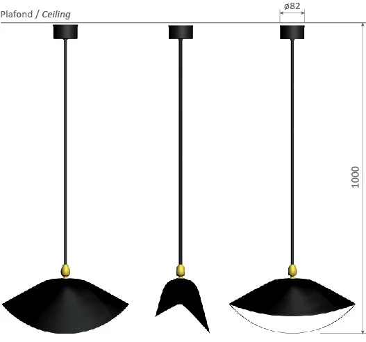 Mouille Deckenleuchte Bibliotheque 4 Mouille Deckenleuchte Bibliotheque - Image 2