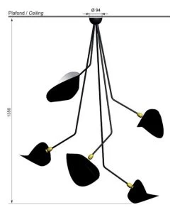 Mouille Deckenspinne 5 Bras Casses 8 Mouille Deckenspinne 5 Bras Casses -Möbel & Dekoration cache 2481119602 1280x1280