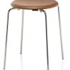 Dot Hocker Walnut Leather -Möbel & Dekoration fritz hansen objects arne jacobsen dot 4254 0 1280x1280