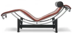 4 Chaise Longue à Reglage Continu (Leder)
