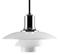 PH 2/1 Pendelleuchte -Möbel & Dekoration ph 2 1 glass pendant chrome 1970 1 1280x1280