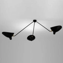 Mouille Deckenspinne 3 Bras Fixes