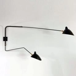 Mouille Wandleuchte 2 Bras Pivotants Dont 1 Courbe