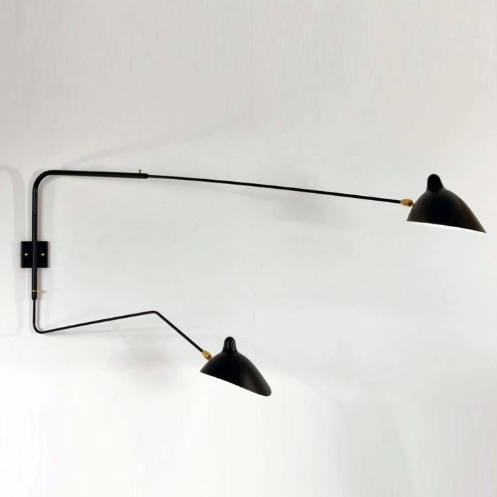 Mouille Wandleuchte 2 Bras Pivotants Dont 1 Courbe 3 Mouille Wandleuchte 2 Bras Pivotants Dont 1 Courbe