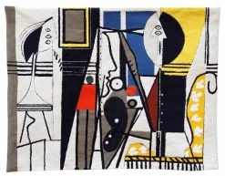 Wandteppich Der Maler Und Sein Modell