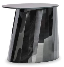 Pli Side Table Low -Möbel & Dekoration pli side table black glass satin finished 40 1458 2 1280x1280