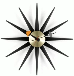Sunburst Clock Messing